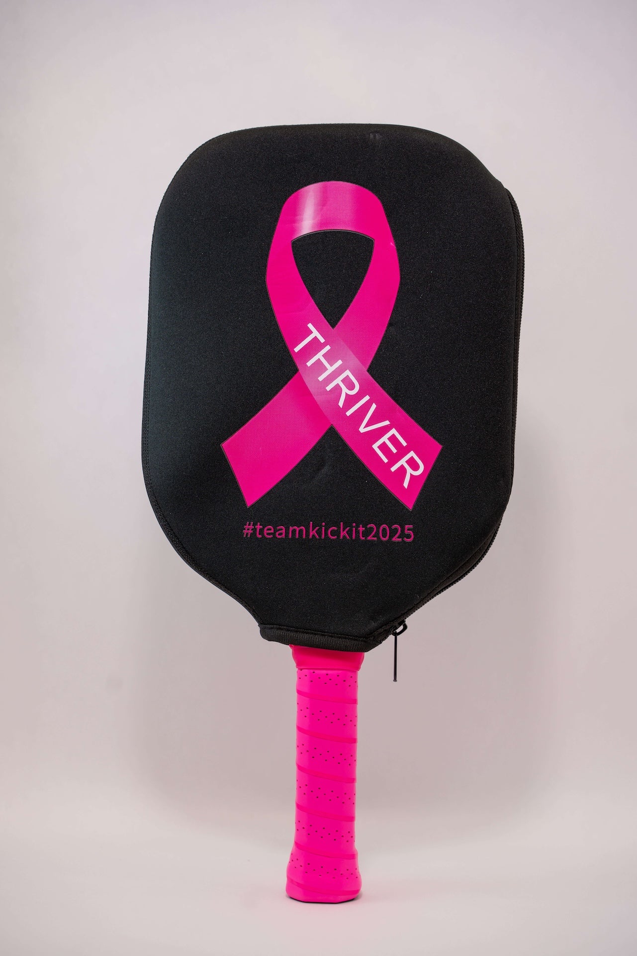 Thriver Edition Pickleball Paddle — Pink Ribbon Burst